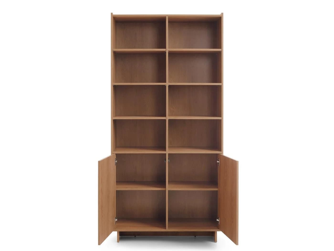 Compleo Bücherregal mit 2 Türen, Japandi Design, Eiche carmel - Bild 4