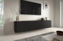Compleo TV-Schwarz Japandi Lowboard 200 cm Bild 2