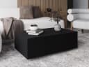 Compleo Couchtisch Schwarz Modern Laminatplatte Bild 2