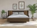 Compleo Doppelbett mit Bettkasten Braun Laminat Bild 1