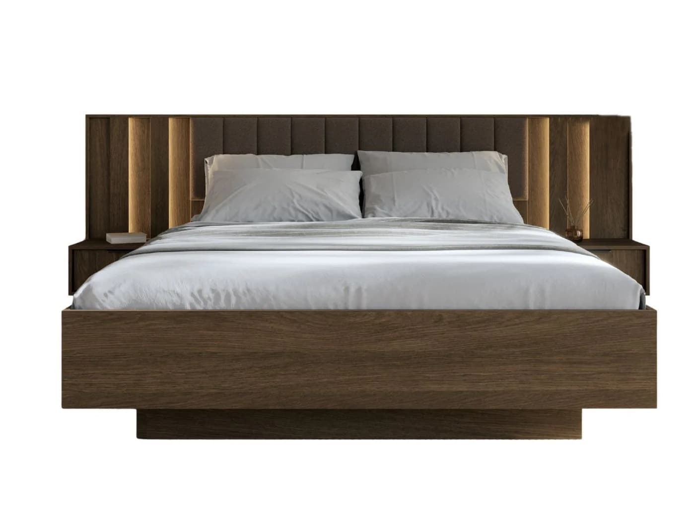Compleo Doppelbett mit Bettkasten Braun Laminat - Bild 2