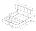Compleo Doppelbett mit Bettkasten Braun Laminat Bild 4