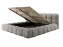 Compleo Polsterbett BUBBLE Beige Bouclé Stauraumbett Bild 4