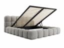 Compleo Polsterbett BUBBLE Beige Bouclé Stauraumbett Bild 4