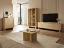 Compleo Kommode VELINO 6 Schubladen Sideboard Japandi Holzoptik Bild 3