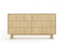 Compleo Kommode VELINO 6 Schubladen Sideboard Japandi Holzoptik Bild 4