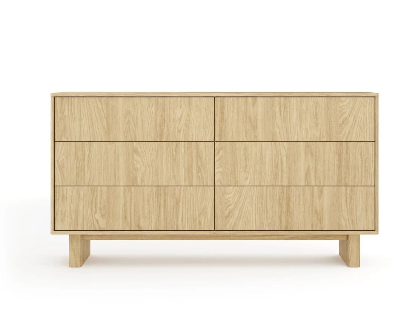 Compleo Kommode VELINO 6 Schubladen Sideboard Japandi Holzoptik - Bild 4
