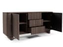 Compleo Kommode AKARI 3 Schubladen Japandi Design Nussbaum Bild 4
