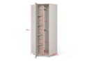 Compleo Eckkleiderschrank Kaschmir mit Spiegel 5 Türen Japandi Design Bild 4