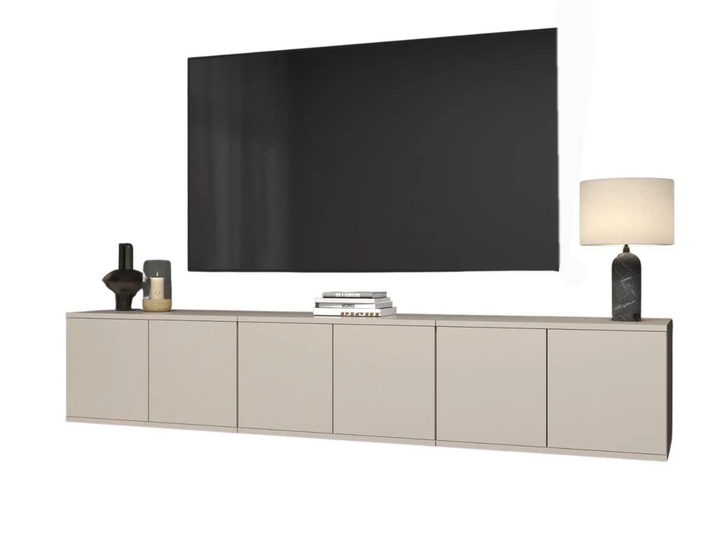 Compleo TV-Lowboard 210 cm Kaschmir Soft-Close Push-to-Open - Bild 2