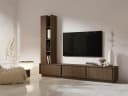 Compleo TV-Schrank MARVI 3 Türen Lowboard Braun Bild 1