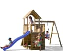 FUNGOO Spielturm CAROL3 Klettergerüst mit Schaukel und Rutsche Bunt Bild 2