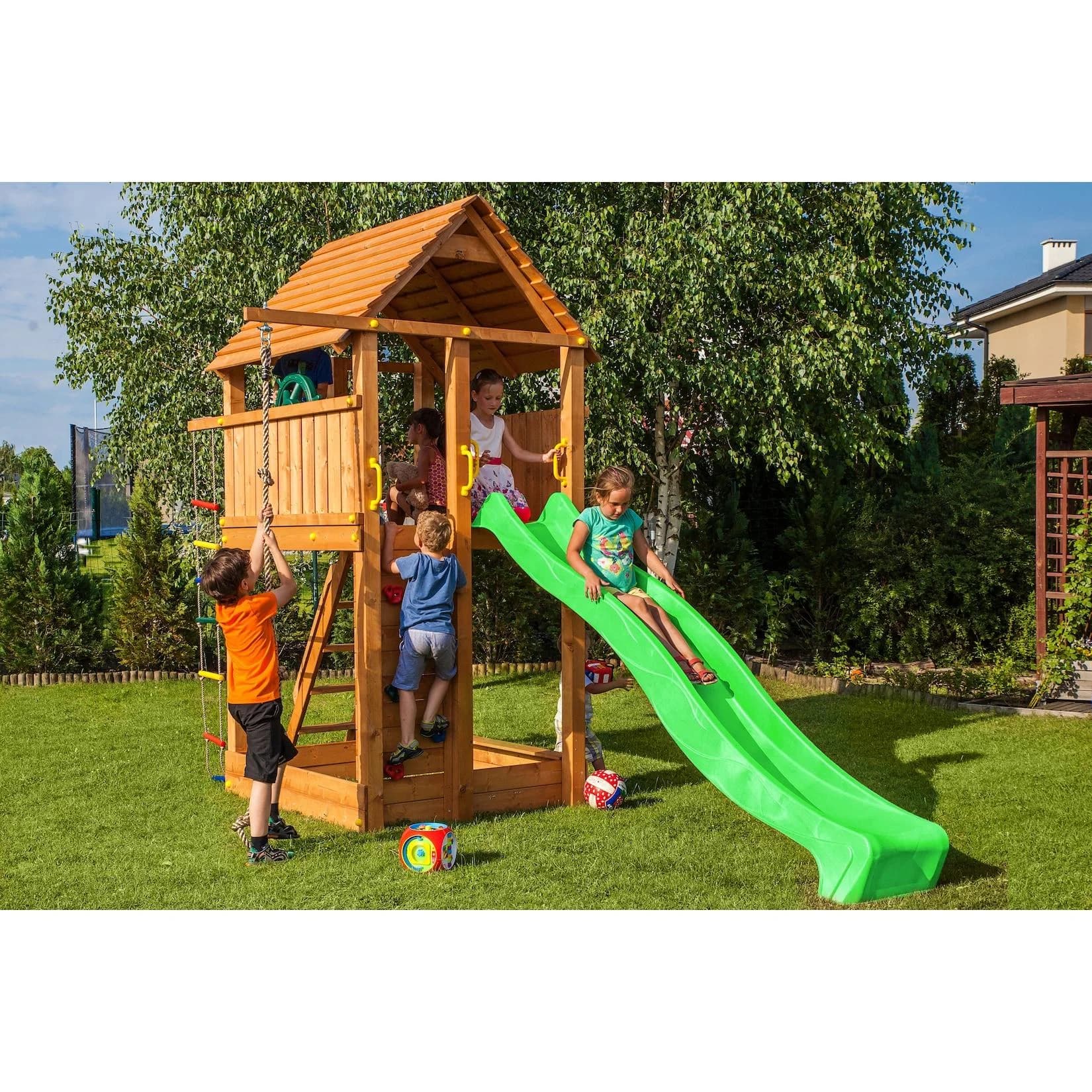 FUNGOO Spielturm Klettergerüst FORTRESS Abenteuerspielplatz
