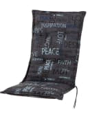 KETTtex Hochlehnerauflage Florence Anthrazit mit Schrift Bild 2