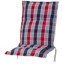 KETTtex Sesselauflage Niederlehner Rom 2128 Rot-Blau-Grau Kariert Bild 2