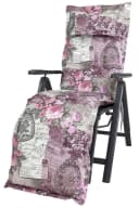 KETTtex Sesselauflage Relaxliege Rom 0798 Rosa-Grau Blumenmuster Bild 2
