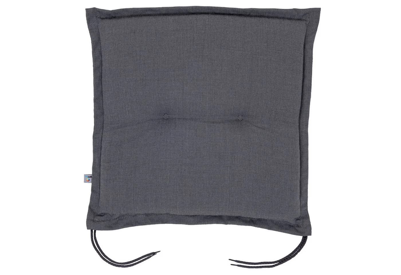 KETTtex Hockerauflage Bali grau meliert Polyester