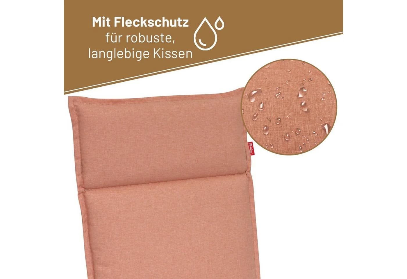 Herlag Liegenauflage Bea Korall Gartenliege - Bild 5