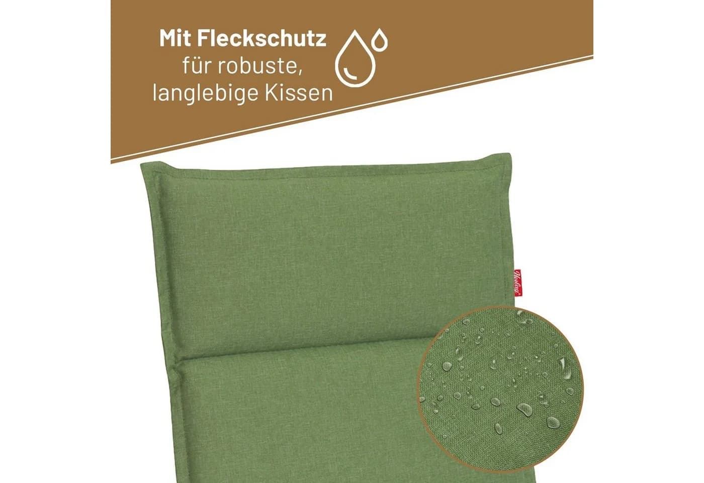 Herlag Liegenauflage Bea wasserabweisend Oliv - Bild 5