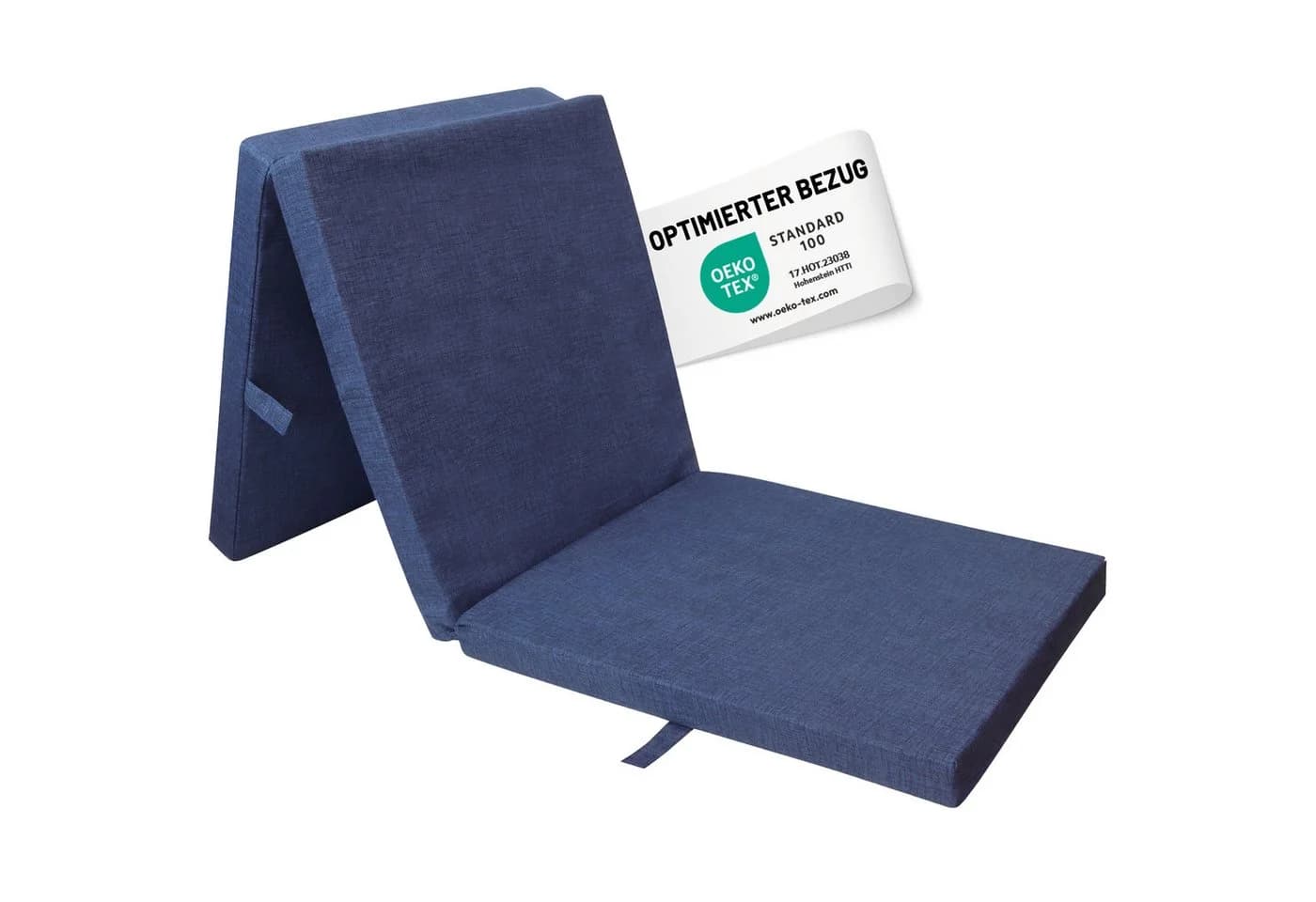 RelaxXL Klappmatratze Faltmatratze Gästebett Blau-meliert - Bild 2