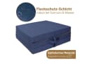 RelaxXL Klappmatratze Faltmatratze Gästebett Blau-meliert Bild 5