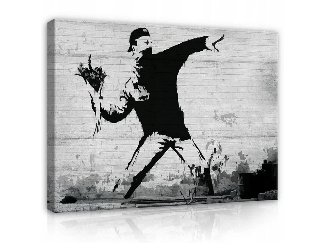 Wallarena Leinwandbild Banksy Abstrakt Graffiti Kunst XXL - Bild 2