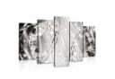 Wallarena Leinwandbild Set Abstrakt Diamanten Silber 5-teilig Modern Glamour Bild 2