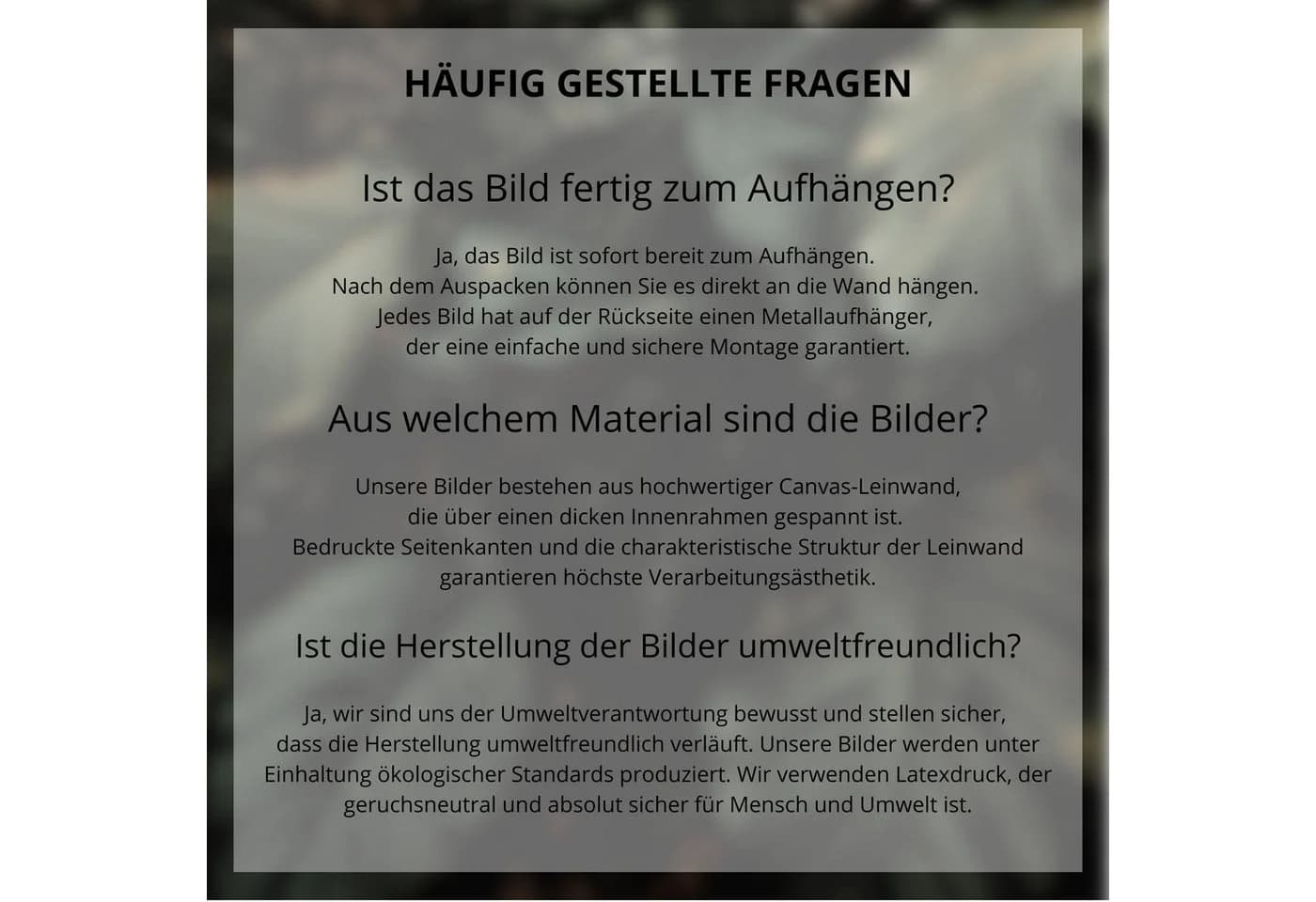Wallarena Leinwandbild Tiger Tiere schwarz Modern XXL - Bild 5