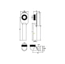 Primaster Urinal-Set Gaia weiß inkl. Ablauf und Druckspüler Bild 1