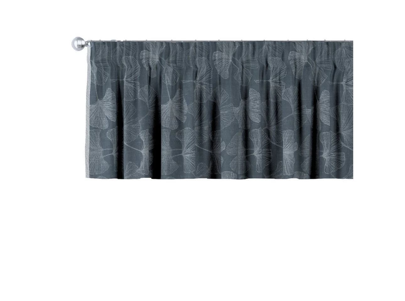 Dekoria Vorhang mit Kräuselband Blumen Silber - Bild 2