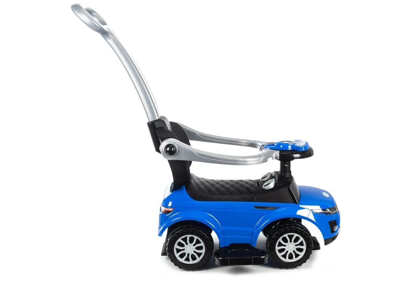 COIL Rutscherauto Babyrutscher 3in1 Blau mit Druckgriff