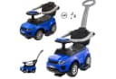 COIL Rutscherauto Babyrutscher 3in1 Blau mit Druckgriff Bild 2