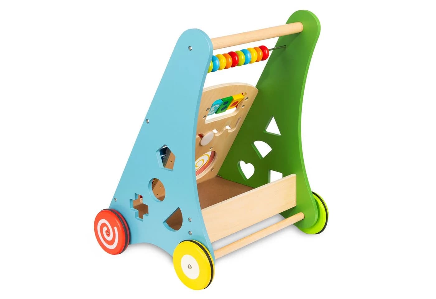 COIL Babywalker Lauflernwagen 3in1 Bunt Holz Lernspielzeug - Bild 5