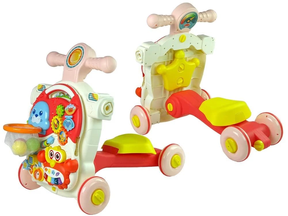 COIL Babywalker 5in1 Lauflernwagen Rosa mit Spielstation - Bild 3