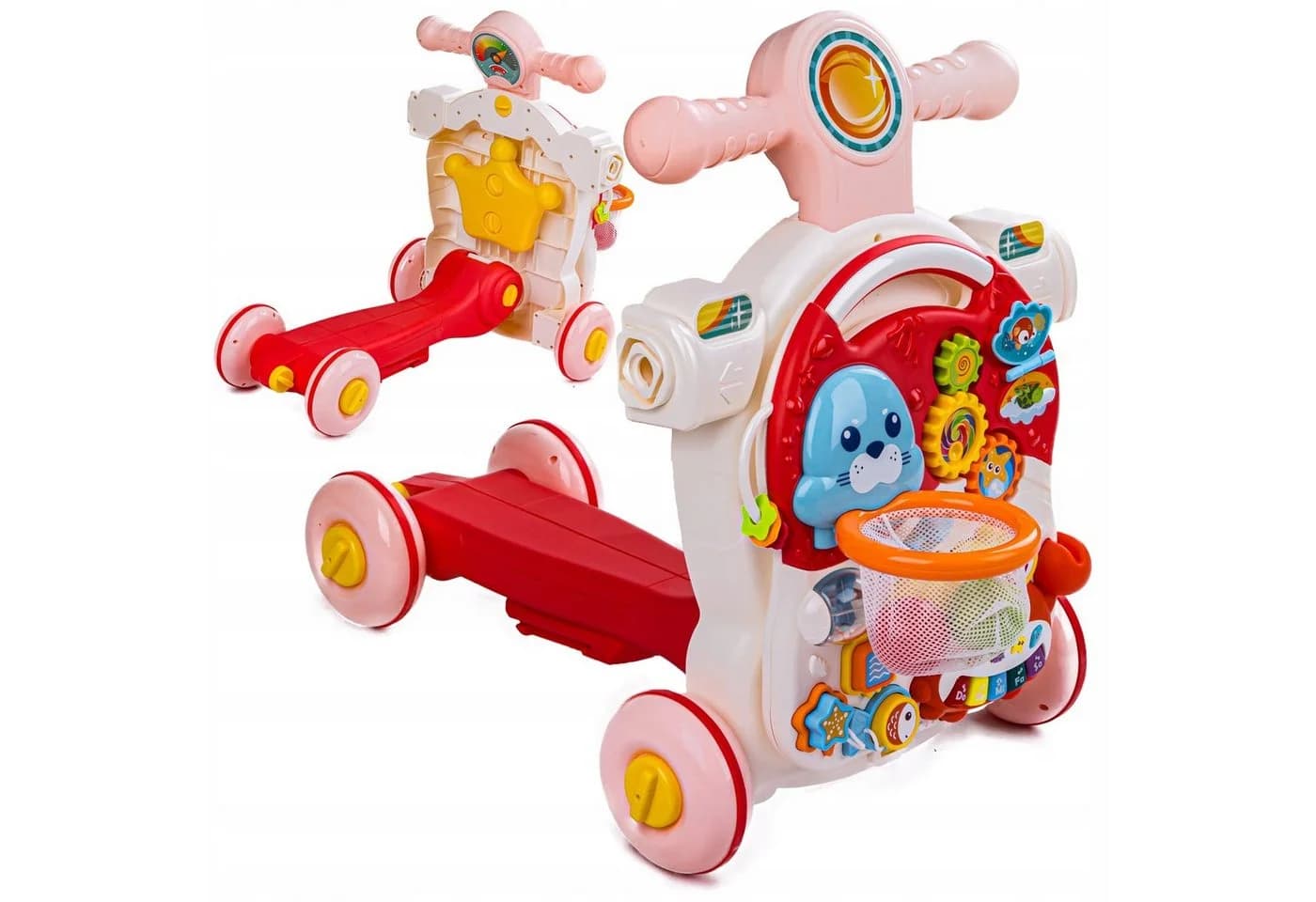 COIL Babywalker 5in1 Lauflernwagen Rosa mit Spielstation - Bild 4
