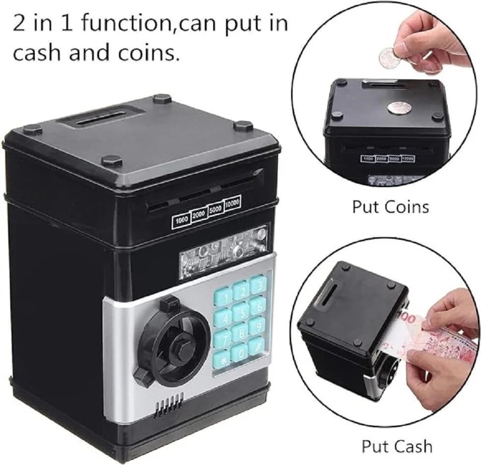 COIL Elektronische Spardose Geldautomat Silber mit PIN-Code - Bild 4