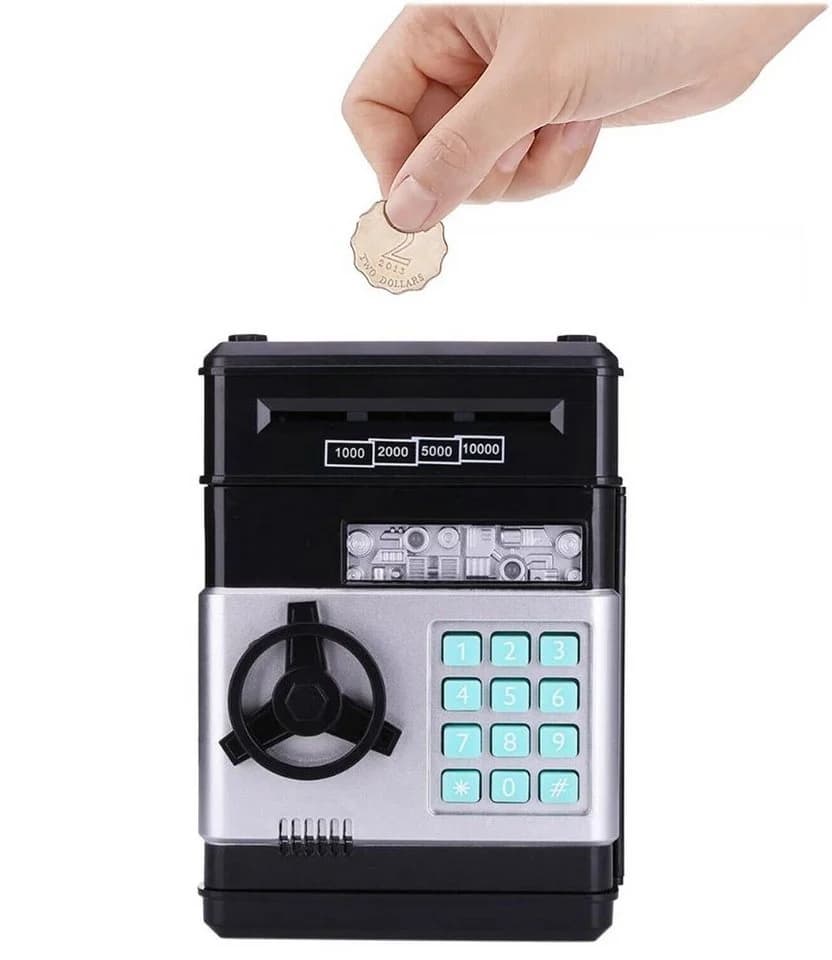 COIL Elektronische Spardose Geldautomat Silber mit PIN-Code - Bild 5