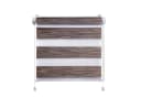 Clever-Kauf-24 Doppelrollo Klemmfix 3 in 1 Wood braun ohne Bohren Bild 2