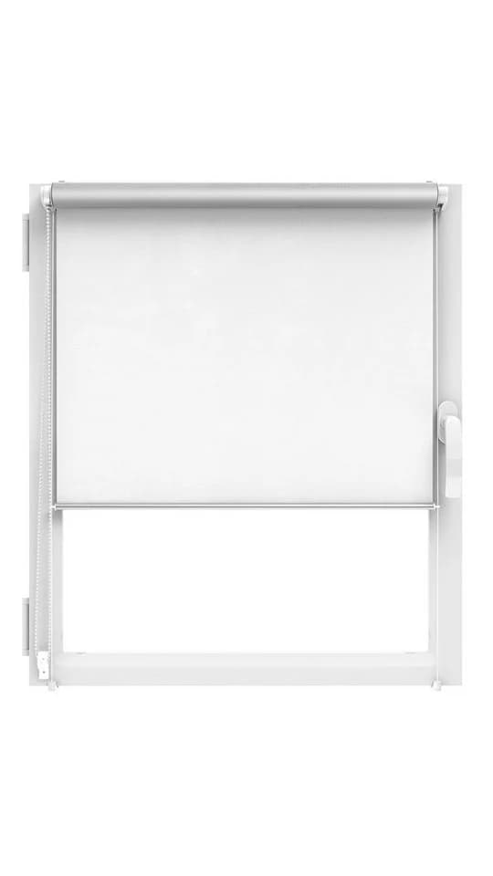 Clever-Kauf-24 Verdunklungsrollo Klemmfix Click Thermorollo 3 in 1 Weiß