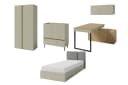 Deine Möbel 24 Jugendzimmer-Set LIBU A 5-tlg. Beige Eiche Bild 1