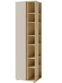 Marmex Möbel Regal LUCA LC4 1-Türig Sandbeige/Geölte Eiche Bild 1