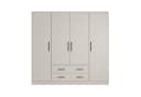 Marmex Möbel Drehtürenschrank SMART 1N/C Kleiderschrank beige/grau Bild 1