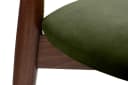 KONSIMO RABI Holzstuhl 2er Set Buche Massivholz Grün Velours Japandi Bild 4