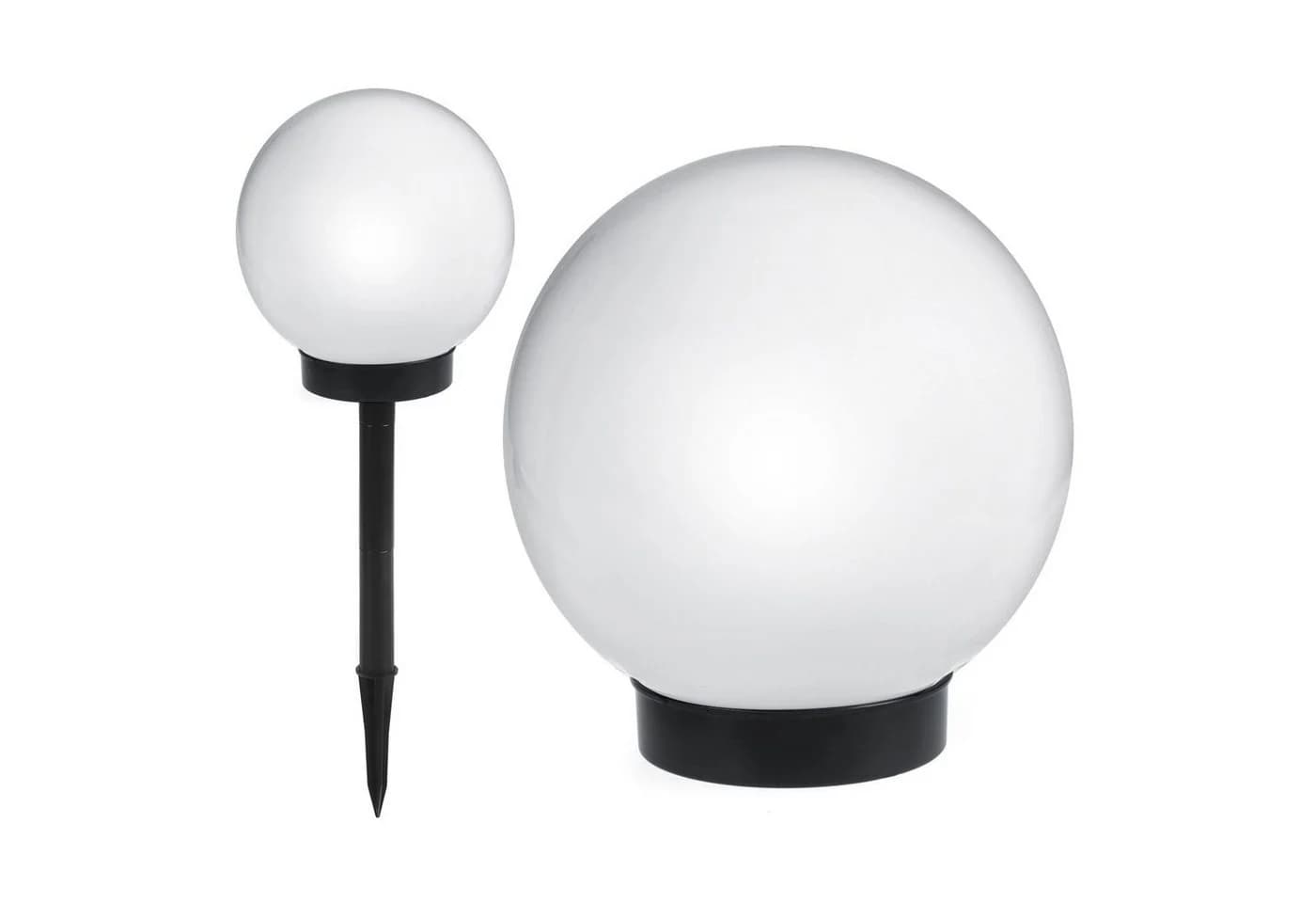 GreenBlue Gartenstrahler GB121 LED Solar Kugelleuchte Weiss - Bild 2