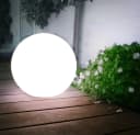 GreenBlue Gartenstrahler GB121 LED Solar Kugelleuchte Weiss Bild 4
