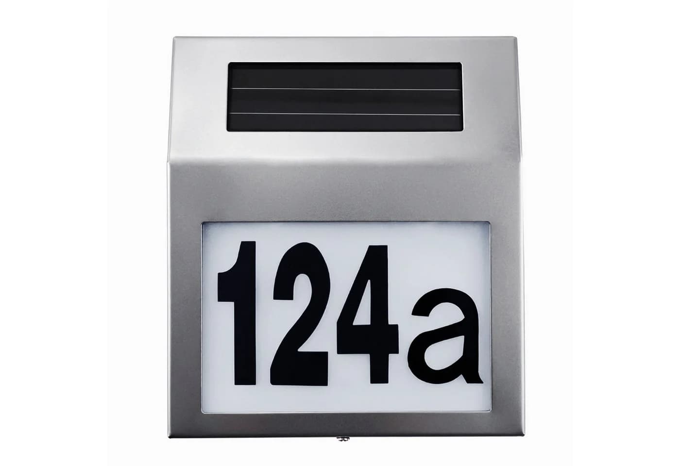 Maclean Hausnummer MCE172 Beleuchtete LED Metall Solarlampe - Bild 5