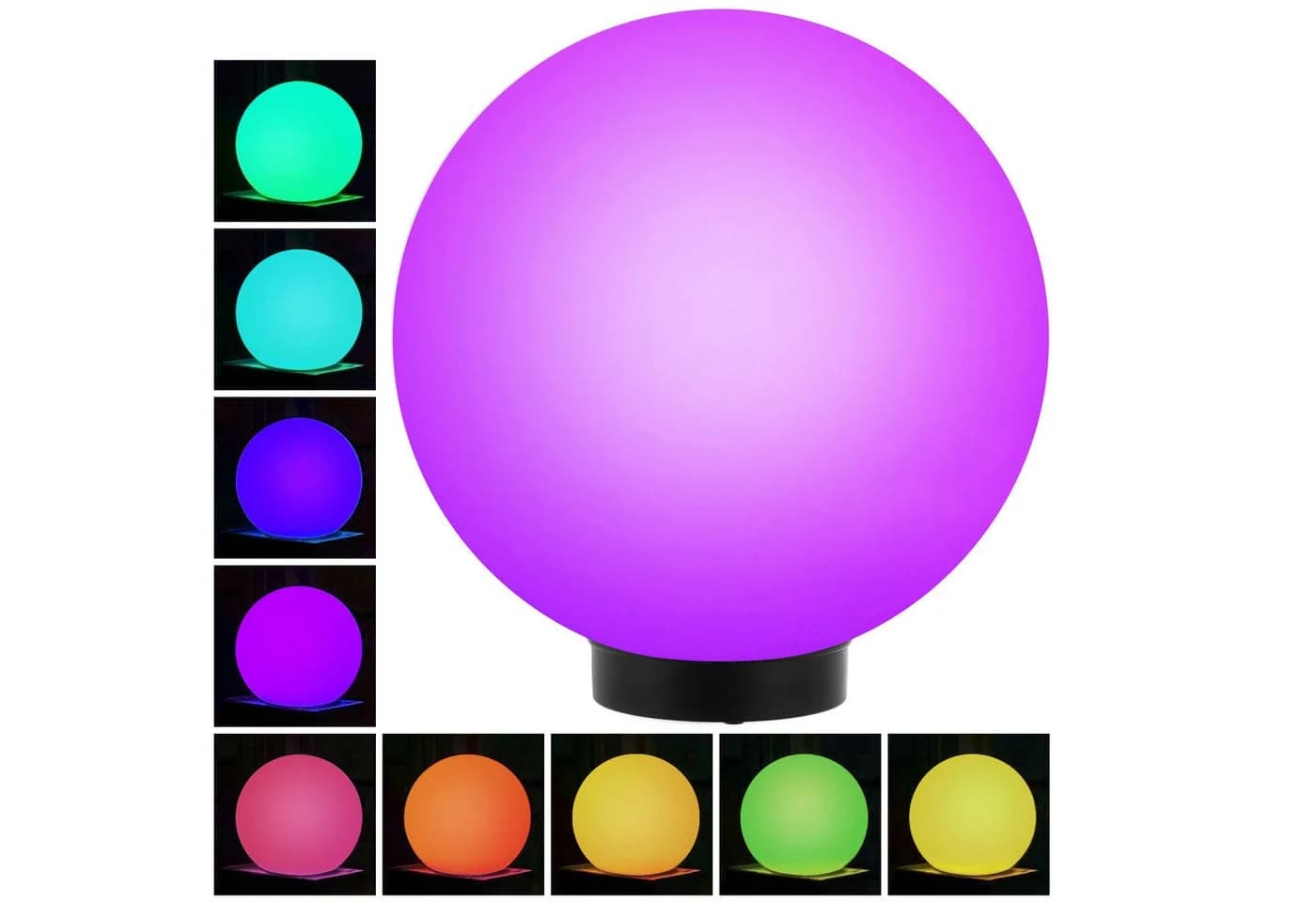 GreenBlue LED Solarleuchte GB165/GB167, Tuin Solar LED Lamp Balls 25 cm RGB - Bild 2