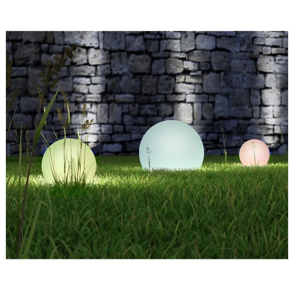 GreenBlue LED Solarleuchte GB165/GB167, Tuin Solar LED Lamp Balls 25 cm RGB - Bild 4
