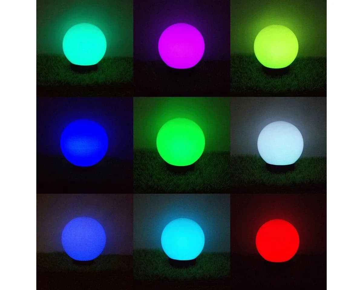 GreenBlue LED Solarleuchte GB165/GB167, Tuin Solar LED Lamp Balls 25 cm RGB - Bild 5