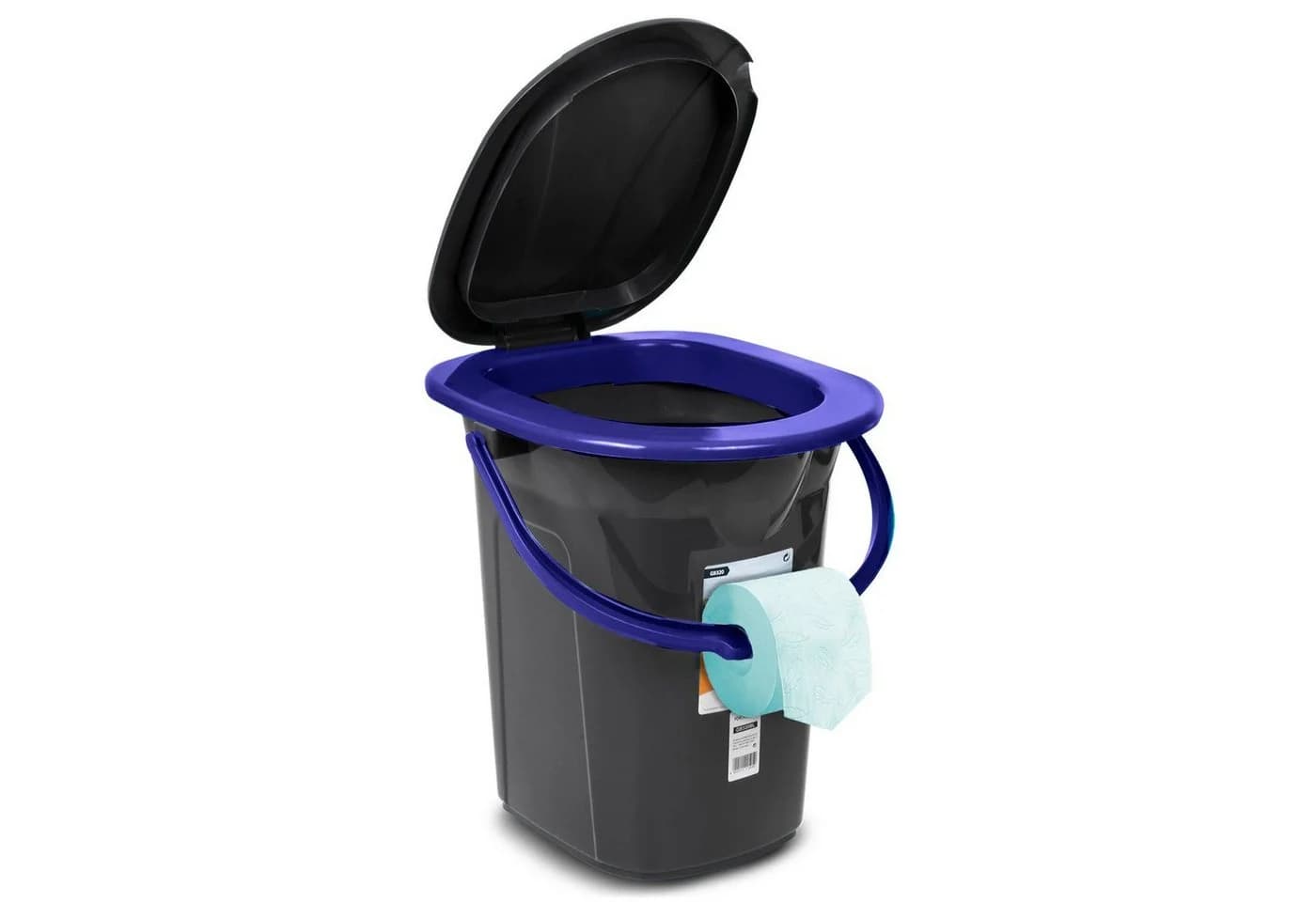 GreenBlue Campingtoilette GB320 Tragbarer Toiletten-Eimer 19L Schwarz-Blau - Bild 3